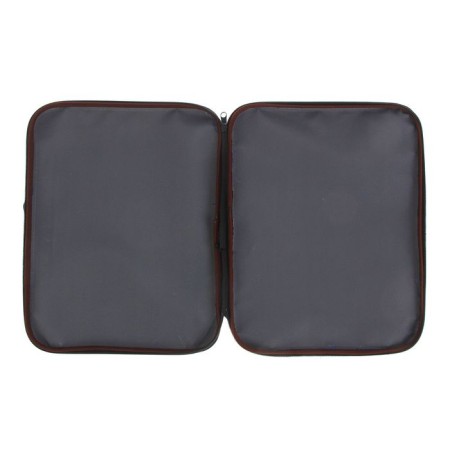 Folder with handles Textile A4, 350 x 270 x 20 mm, calligrata "office", nylon 600D, two -tone Kant, gray-1