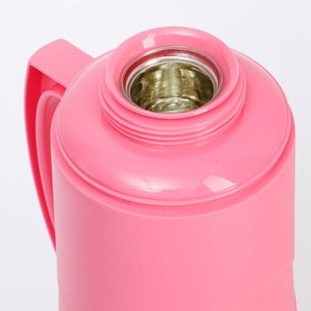 Thermos 1 l, with a glass flask, retains heat 8 hours, 30 x 16 cm, pink-2