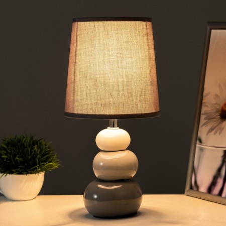 Table lamp "Balance" E14 40W gray 16x16x33 cm Risalux-1