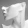 Hanging earrings Xuping contact, white color in silver