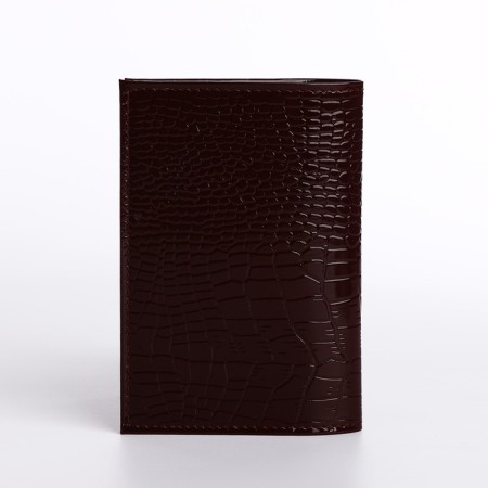 Cover for passport, burgundy color-1