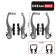 Dream Bike, V-Brake brakes, aluminum, 110 mm frames, pads 60 mm, silver color