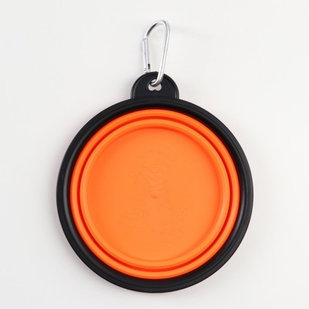 Silicone bowl, folding, 350 ml, 13 cm, orange-2