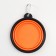 Silicone bowl, folding, 350 ml, 13 cm, orange