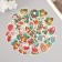 Stickers for creativity "New Year. Watercolor" embossing gold set 48 pcs 9x7x0.8 cm