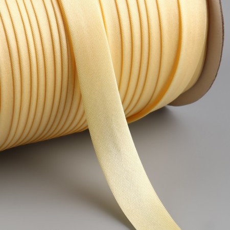 Oblique bike, satin, 15 mm × 132 ± 1 m, color beige-gold No. 9010-1