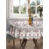 The tablecloth “Geometric Christmas trees”, round, Saten, D = 150 cm