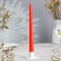 Set of antique candles, 4 pcs, 2.2x25 cm, lacquered red