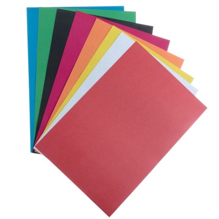 A4 children's creativity set, 8 sheets Cardboard Colored Mesarized + 8 sheets paper color two -way-8