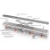 The Veconi Drops Black V750DB, D = 40 mm, lateral release, 815x125 mm, linear, black