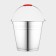 Bucket 12 l, d = 32 cm, from stainless steel Aisi 201