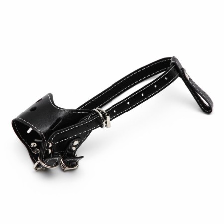 Muzzle of pressed leather adjustable, No. 1, DN 4.5 cm, ohm 13-20 cm, black-1