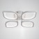 Katsu chandelier LED 80W 3000-6500K PDD 57.5x5x5x7.5cm