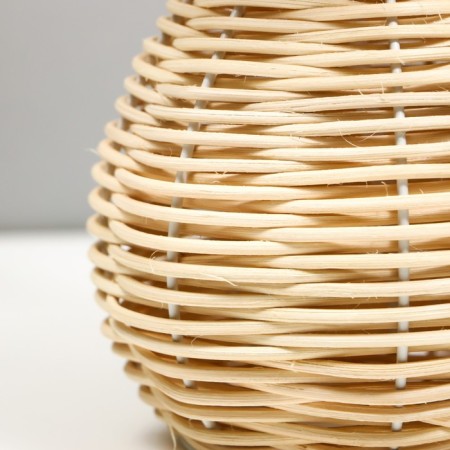 Board lamp "Wicker" E27 40W Beige 25x25x37cm-5