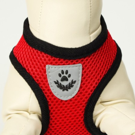 A set of ammunition with a soft harness and a reflective patch, m, Osh 26 cm, OG 36-44 cm, red 761-5