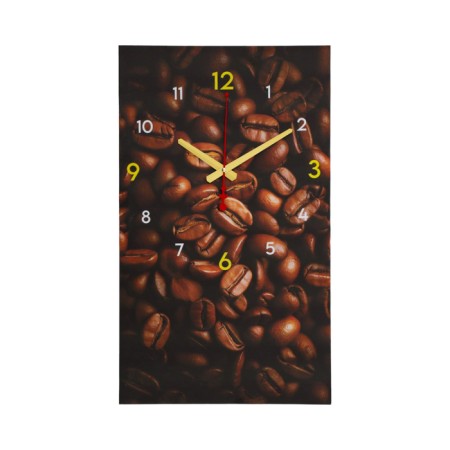 Carty clock wall-mounted interior "coffee meres", silent, 35 x 60 cm-2