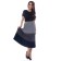Women's skirt, size 42, gray, blue color