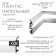 Plastic white plinth under LED tape 80x16x2000mm
