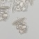 Decor metal for creativity "Children's mobile with toys" 2.5x2.7 cm