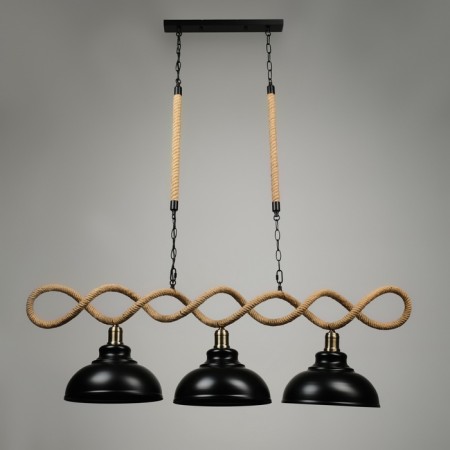 Chandelier "Workshop" 3he27 40V black 120x30x35cm-1