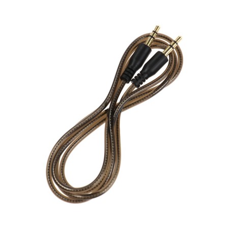Audio Luazon, Jack 3.5 mm (M) -Jack 3.5 mm (M), transparent braid, 1 m, black-1
