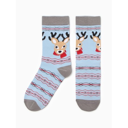 Women's socks "New Year's assorted" NZHNG7759-11, color mix, river 36-40-4