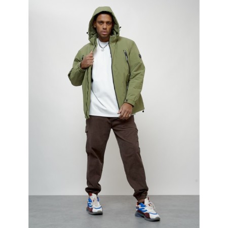 Male spring jacket, size 56, green color-13
