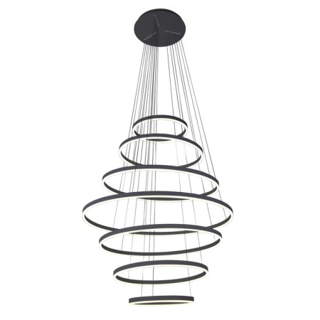 Suspension "Thor", size 300xD40+60+80+100+80+60+40 cm, 284W, LED, 4000K, with FDU