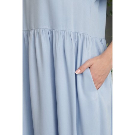 Women's dress, size 46, blue color-12
