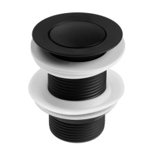 Bottom valve Zein English, a small button, stainless steel, black
