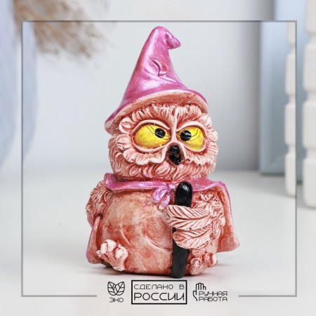 Figure "Owl in a cloak" Red-brown, 11x5cm