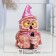 Figure "Owl in a cloak" Red-brown, 11x5cm