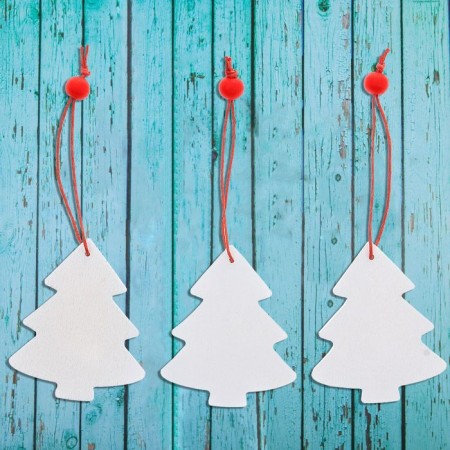 New Year's Suspension "Christmas tree", set, 3 pcs.