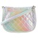 Children's bag on the valve, 6x12x16 cm, adjustable belt, white mix