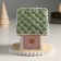 Polystone souvenir "Gingerbread house gray with a green roof" 12.5x12.5x11.5 cm