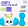 Massage ball Onlytop "Bunny", double, blue color