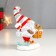 Polystone souvenir "Grandfather Frost with a gift, in a striped cap" 13x5.5x10.5 cm