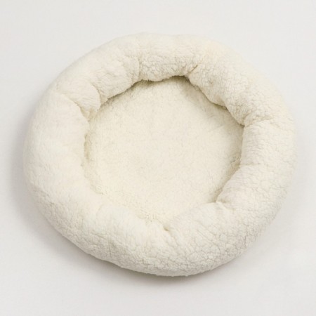 Lynchik for dogs and cats "comfort", soft fur, 50 x 42 x 11 cm, milk-2