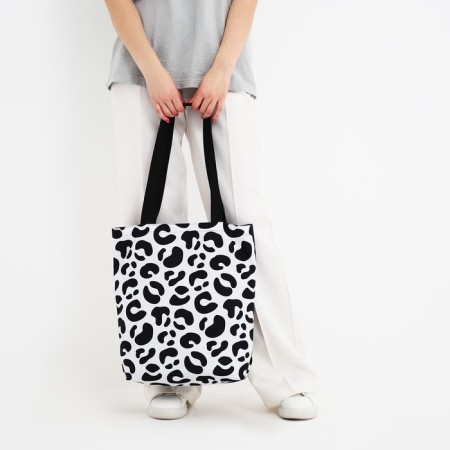 Bag Schoper Leopard, 40x12x38, Black Color-9