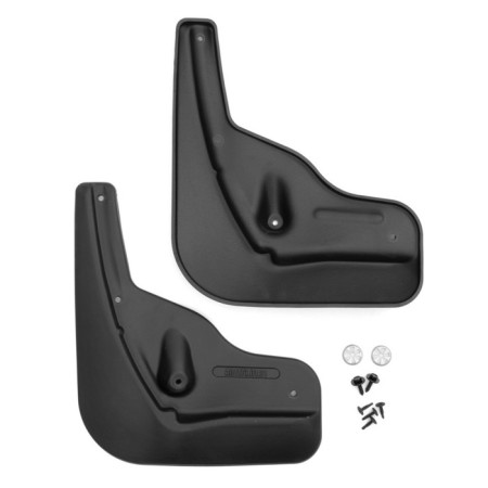Front splashes for Audi A6 C6 2004 - 2008, set 2 pcs