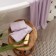 Trick Lovelife "Square" 30x60 cm, color is light lavender, 100% cotton, 380 g/m2