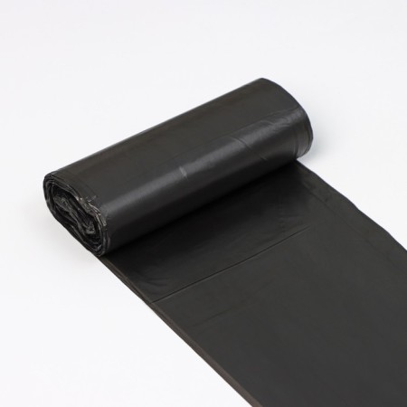 Garbage bags with ears "Krepakof", 60 l, 55 × 70 cm, PND, thickness 9 μm, 20 pcs in roll, black color-2