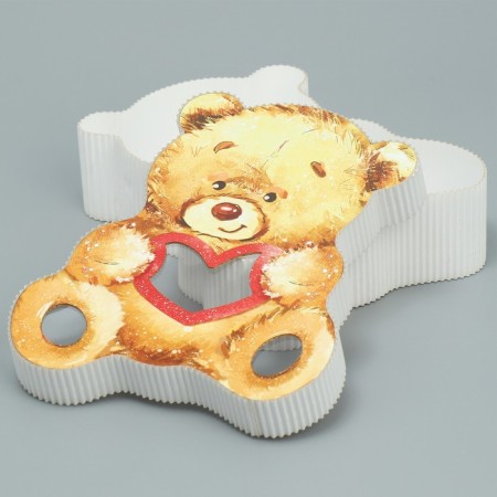 Gift box, confectionery packaging, "bear cub", 16.5x20x5 cm-1
