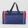 Sports bag with lightning, 3 departments, external pocket, long belt, blue/red color