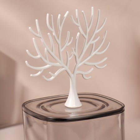 Organizer for storage "Wood", with a lid, 9 × 10.8/20 cm, in a cardboard box, the color is transparent/white-5