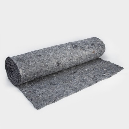 Non -woven canvas, 2.5 mm, width 75 cm, 10 mp, density 180 g/m2, gray