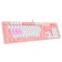 Keyboard A4Tech Bloody B800 Dual Color Mechanical Pink/White USB for Gamer Led