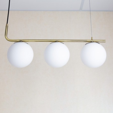 Suspended lamp Citilux "Bremen" CL112133, 60x15x30 cm, 3x40W, E27, brown color-6