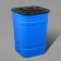 Barrel-bark bar “Assistant”, 250 l, neck 61 cm, with a lid, mix