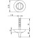 Rotary handle Fuaro BKW8 AR-ABG-6, without response